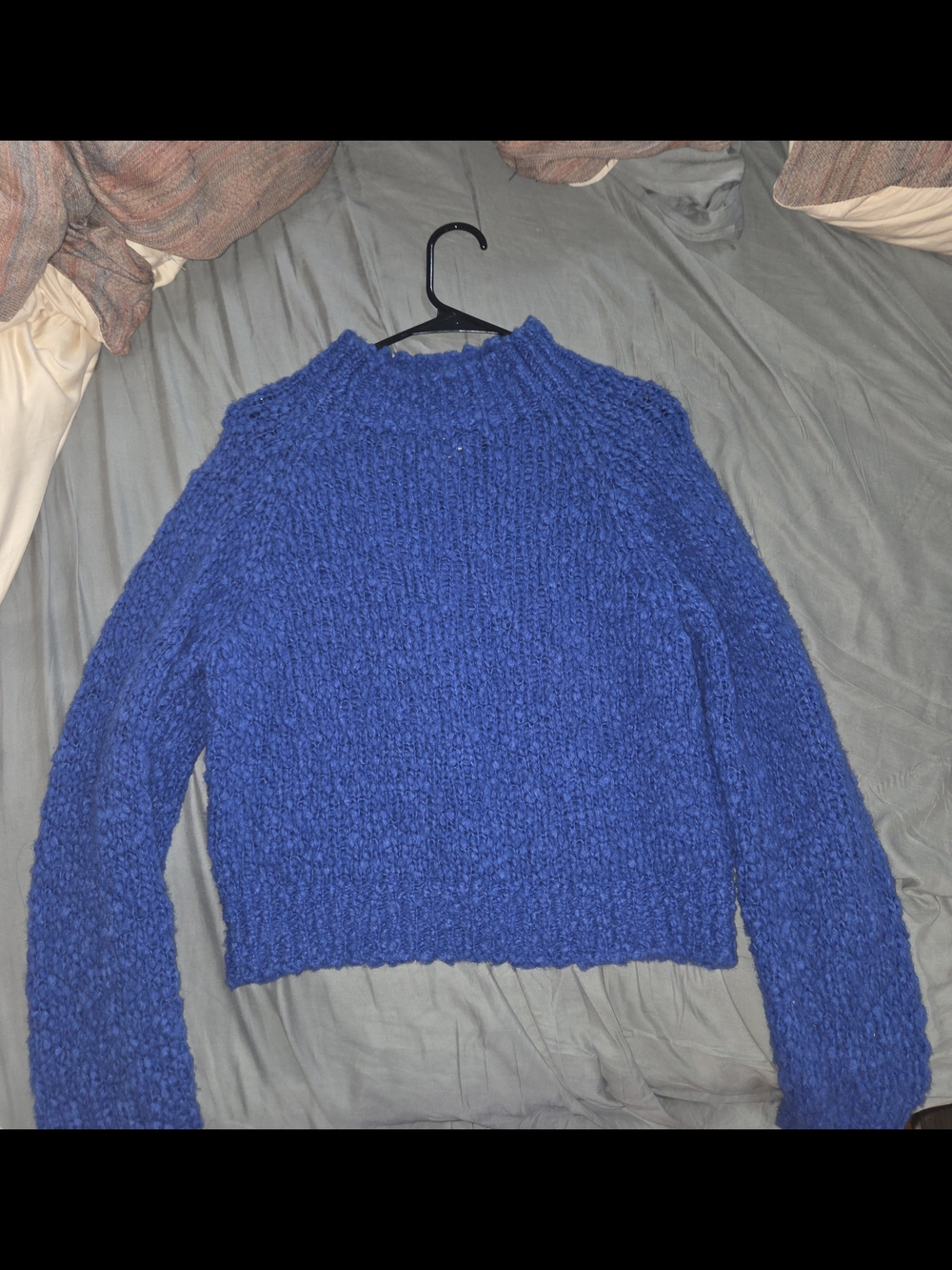 Maeve Electric Blue Chunky Turtleneck Sweater